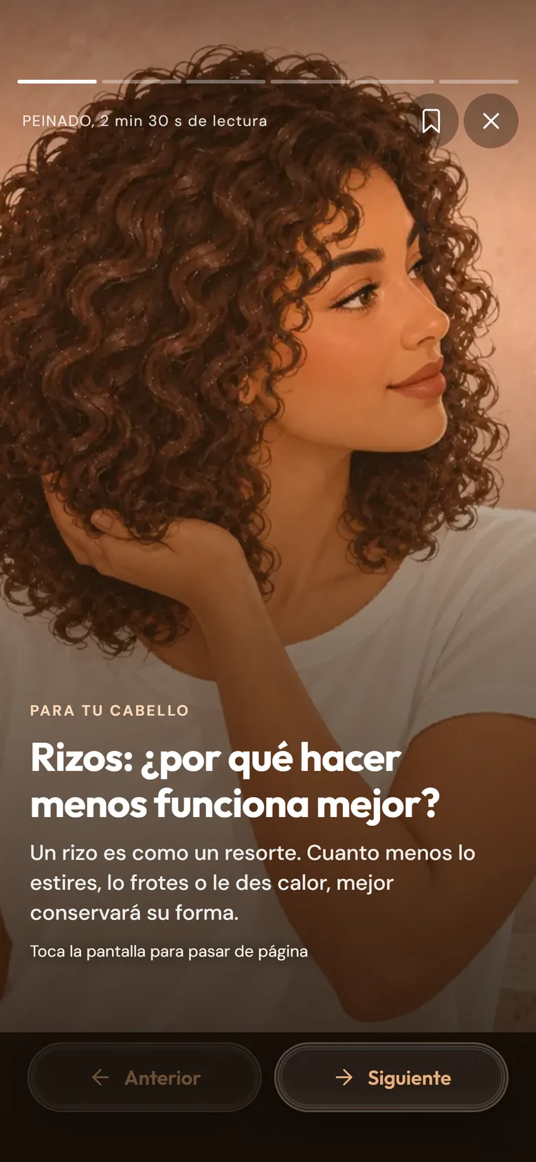 Un artículo de Entender, como una historia: los rizos y por qué hacer menos funciona mejor.